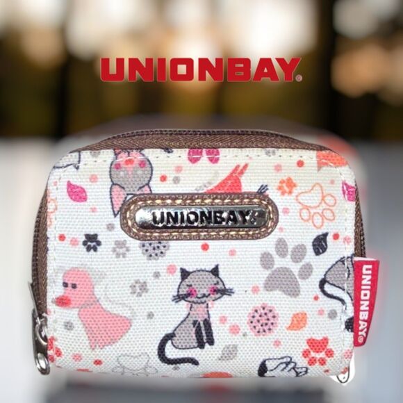 New Women’s Juniors Girl’s Unionbay Cat & Dogs Small Zip Around Wallet EUC - Picture 6 of 6